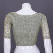 Green Handblock Printed Cotton Blouse 10069769 - Avishya