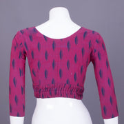 Magenta Ikat Cotton Blouse 10069774 - Avishya