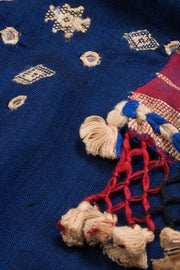 Blue Handloom Bhujodi Tussar Cotton Saree 10069841 - Avishya