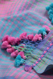 Multicolour Handloom Bhujodi Cotton Saree 10069850 - Avishya