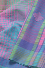 Multicolour Handloom Bhujodi Cotton Saree 10069850 - Avishya