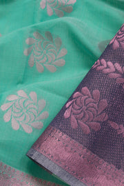 Green South Silk Cotton Saree 10069869 - Avishya