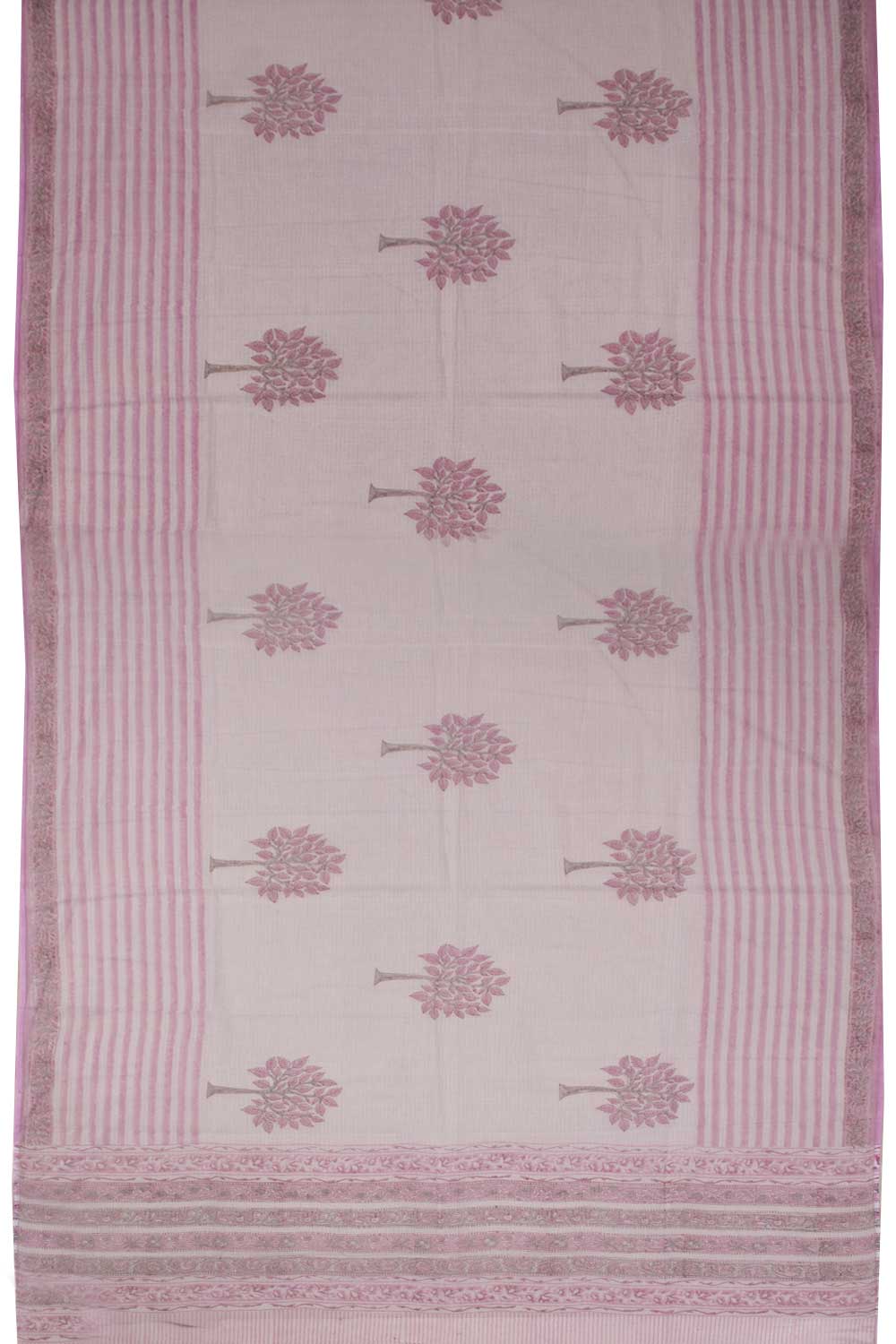 Pink 3-Piece Mulmul Cotton Salwar Suit Material With Kota Dupatta 10070093 - Avishya