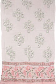 Pink 3-Piece Mulmul Cotton Salwar Suit Material 