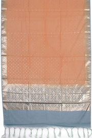 Blue 3-piece Banarasi Silk Salwar Suit Material 10070357