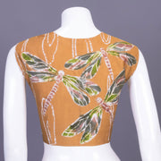 Medallion Yellow Batik Hand painted Cotton Blouse 