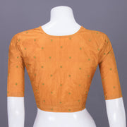 Mustard Yellow Aari Embroidered Tussar Silk Blouse 10077716