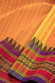 Yellow Handloom Kanchi Cotton Saree 10070918