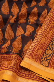 Black Bagh Printed Silk Cotton Saree 10071008 - Avishya