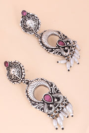 Oxidised Ethnic Earring