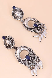 Oxidised Ethnic Earring
