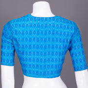 Blue Ikat Silk Cotton Blouse