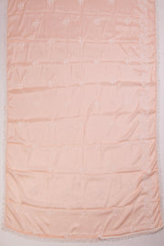 Peach Embroidered Silk 3-Piece Salwar Suit Material 10071610