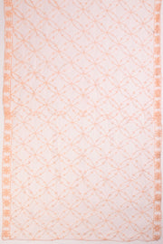 Peach Sequin Embroidered Silk 3-Piece Salwar Suit Material 10071615