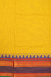 Yellow Handloom Kanchi Cotton Saree