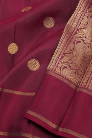 Maroon Handloom Kanjivaram Silk Saree 
