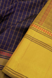 Blue Threadwork Kanjivaram Silk Saree