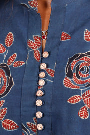 Lowes Blue Ajrakh Printed Cotton Kurti 10072038