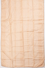 Peach Blended Silk 3-Piece Salwar Suit Material