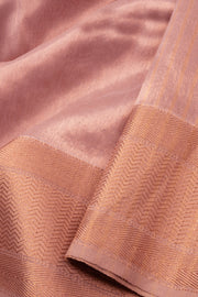 Peach Handloom Maheshwari Silk Cotton Saree 10073145