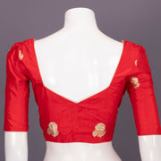 Radical Red Banarasi Katan Silk Blouse 10073413