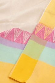 Cream Handloom Maheshwari Saree 10073710