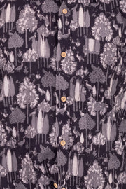 Brown Half Sleeve Jahota Printed Cotton Mens Shirt 10074412