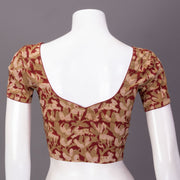 Red Hand Block Vanaspathi Printed Cotton Blouse 10074478