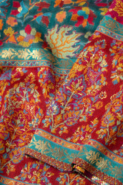 Green Handloom Kashmir Kani Silk Saree 10075402