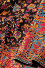 Black Handloom Kashmir Kani Silk Saree 10075404