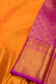 Vibrant Orange Nakashi Kanjivaram Silk Saree 10075524