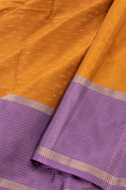 Kanjivaram Vegan Viscose Silk Saree Light Brown Color Block Design 10075554