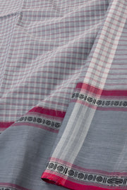 Grey Handloom Chettinad Cotton Saree 10075807