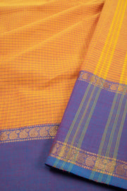 Orange Handloom Chettinad Cotton Saree 10075821
