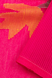 Pink Handloom Jamdani Cotton Saree 10076431