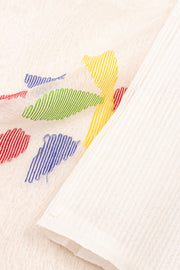 White Handloom Jamdani Cotton Saree 10076434