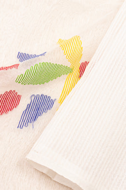 White Handloom Jamdani Cotton Saree 10076434