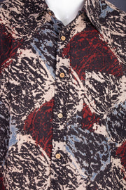 Graphite Black Full Sleeve Ajrakh Printed Cotton Men's Shirt 10076858