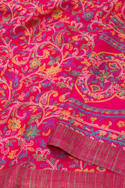 Pink Kashmiri Printed Silk Saree 10076934