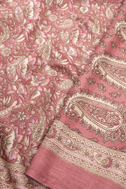 Mauve Pink Kashmiri Printed Silk Saree 10076943