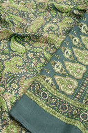 Green Kashmiri Printed Silk Saree 10076944