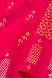 Magenta Pink Gadwal Kuttu Silk Saree 10077059