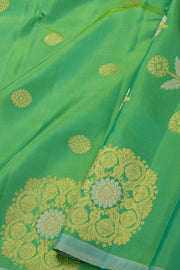 Light Green Gadwal Kuttu Silk Saree 10077060