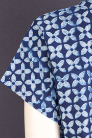 Indigo Printed Oversized Women Shirt 10077076