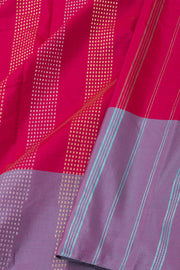 Pink Kanjivaram Vegan Silk Saree 10077089