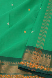 Green Handloom Chettinad Cotton Saree 10077316