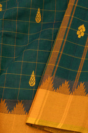 Green Handloom Chettinad Cotton Saree 10077328