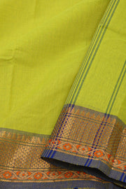 Green Handloom Chettinad Cotton Saree 10077342