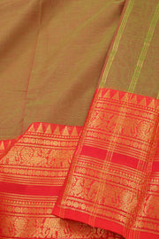 Green Handloom Chettinad Cotton Saree 10077349