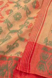 Beige Handloom Jamdani Cotton Saree 10077539